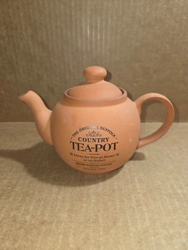 Teapot The Original Suffolk Country Henry Watson Pottery England Terracotta