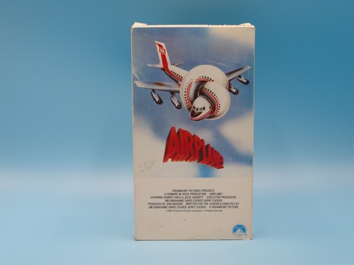 Airplane VHS 1988 Robert Stack Kareem Abdul-Jabbar Classic Comedy - Imagen 1 de 5