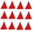 12 x Budget Santa Claus Hat's Father Christmas Xmas Headgear Party Hat Bulk