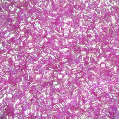 Straw Tube Beads, 150 g 3D Plastic Beads for Crystal Mud Fantasy Dark Pink