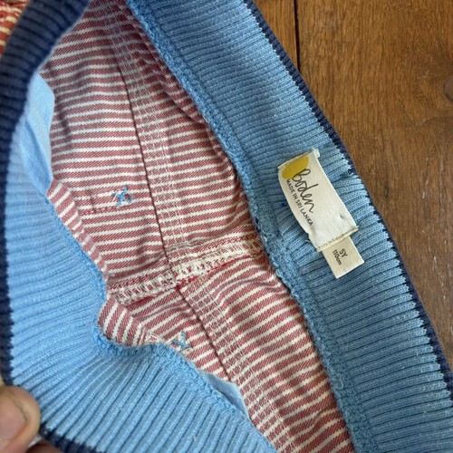 Boys Boden Convertible Pull On Pants Red Engineer Stripes sz 5Y - Picture 6 of 11