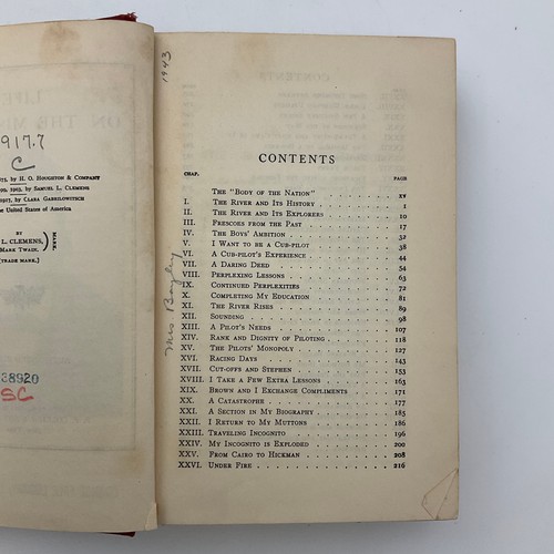 Life on the Mississippi Mark Twain Hardcover Book 1917 American Classic Memoir - Picture 10 of 24