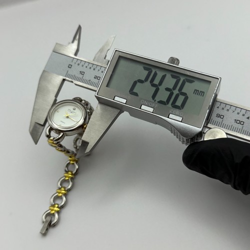 22mm Working Ladies Via Lucia 181 Two Tone Gold And Silver Quartz Watch 7 Inches - Picture 18 of 19