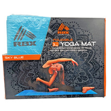 Sky Blue Folding 3mm. Gym Mat Yoga Mat Durable Fitness Exercise Workout New