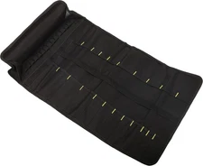 Tool Roll Up Bag Canvas Organizer 22 Pocket Wrench Screwdriver Socket Pouch