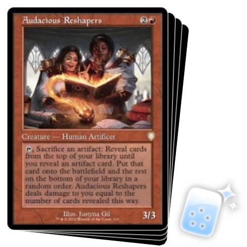 AUDACIOUS RESHAPERS X4 The Brothers' War: Commander Magic MTG MINT CARD - Picture 1 of 1