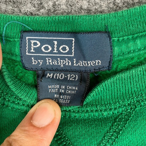 Polo Ralph Lauren Sweatshirt Boys M (10-12) Green Crewneck Long Sleeve Casual - Picture 4 of 10