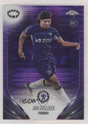 2023-24 Topps Chrome UEFA Women's Champions League /299 Mia Fishel #39 Rookie RC - Picture 1 of 4