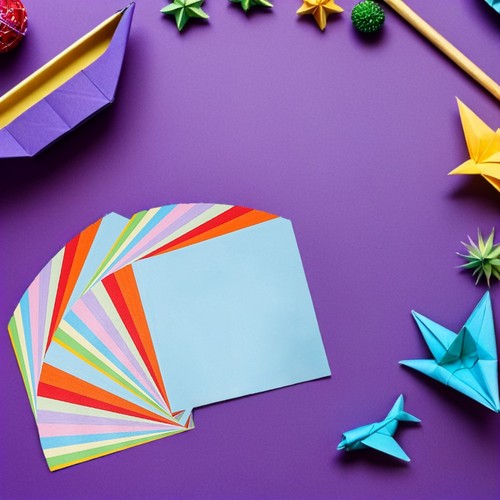 Hojas de papel de origami cuadradas de doble cara de 500 piezas para proyectos de artesanía - Imagen 4 de 12