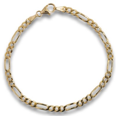 Armband Figaromuster 585 Gold 14 Karat Gelbgold Damen Goldschmuck Wert 990,-