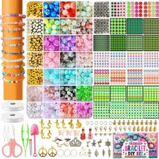5000PCS Friendship Bracelet Making Kit for Girls, Glow in The Dark, Rainbow C...