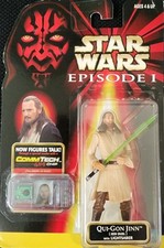 1998 Hasbro Star Wars Episode 1 - Qui-Gon Jinn (Jedi Duel) w/ Lightsaber Sealed!