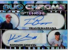 2025 LEAF OPTICHROME KONNER GRIFFIN TRAVIS BAZZANA #ED 1/7 DUAL AUTO CHROME