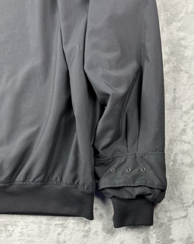 Zero Restriction Golf Pullover XL Lightweight Black Crest Logo Windshirt Y2K - Picture 13 of 24