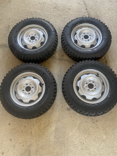 Fiat Panda 141 4x4 sisley set 4 cerchi E Gomme Ricostruite Mai Usate - Foto 8 di 10