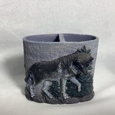 The Wolf Pack Collection Toothbrush Holder Home Cabin Decor