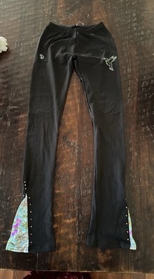 Girl Size Large Black Ice Skating  Pants Leggings