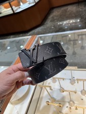 Louis Vuitton LV Initiales 40mm Matte Black Belt