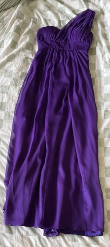 Lee Clovers Purple Maxi One Shoulder Formal Dress - Picture 2 of 10