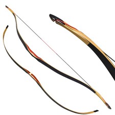 Traditional 20-50lbs Wooden Longbow 55'' Handmade Bow RH LH Hunting Shooting