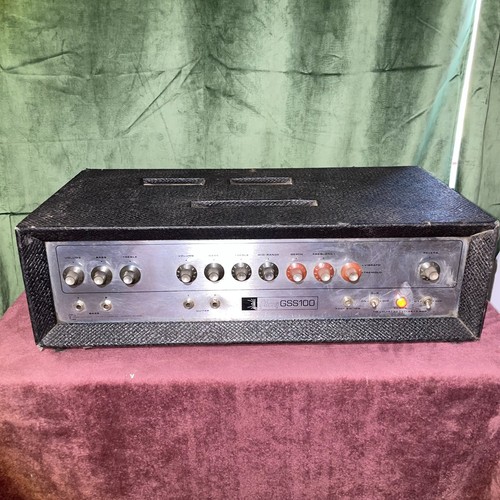 Gibson GSS 100 Guitar / Bass Amplifier 1967 Black Full Stack 100 Watt