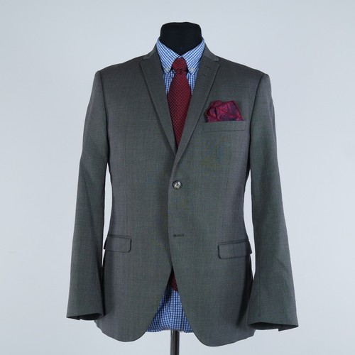 Mens TIGER OF SWEDEN Blazer 40R UK Size Grey Wool Sport Coat Jacket - Picture 4 of 16