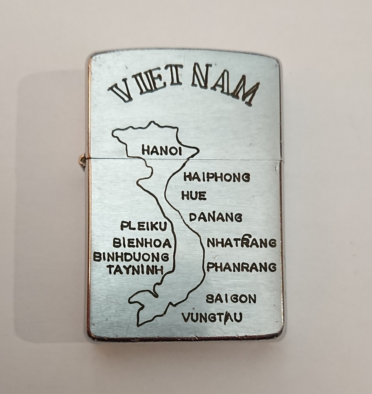 Vietnam Engraved Zippo Lighter, c. 1964, Double Sided