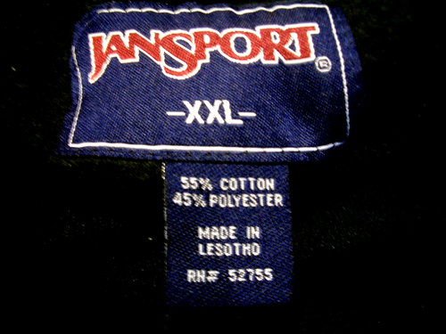 Jansport Uomo Unisex Edinboro Univ. Felpa nera con cappuccio pullover ricamato - Taglia XXL - Foto 8 di 12