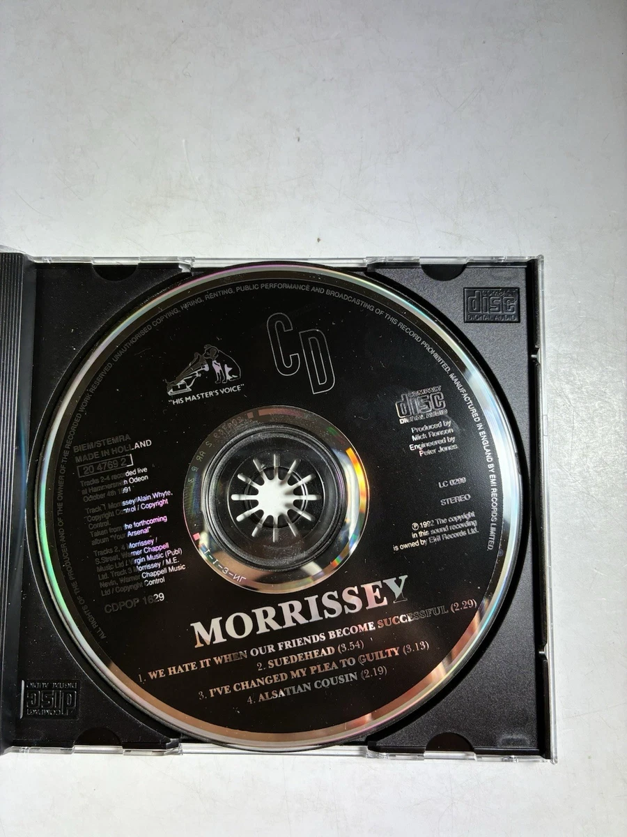 MORRISSEY We Hate It When Our friends Become Successful CD Single