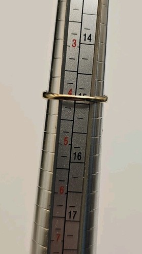 14 Karat Gelbgold Vintage Art Deco Ring 1,6 mm Diamant Größe 4 - 1,28 g - Bild 8 von 22