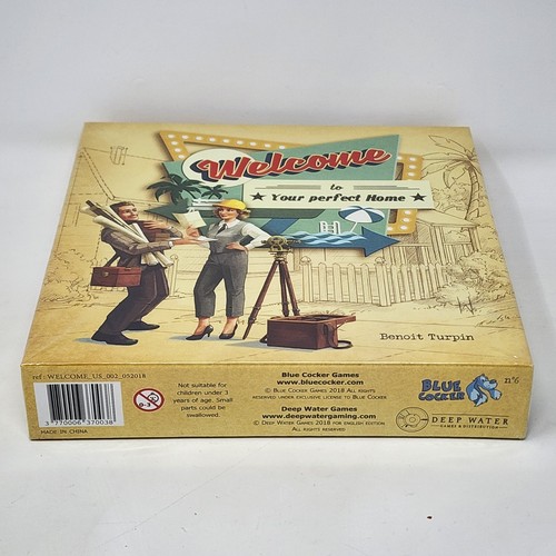 Welcome to Your Perfect Home Board Game Blue Cocker 2018 Factory Sealed NEW - Picture 6 of 10