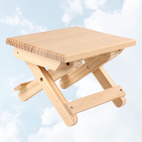 Portable Camping Stool Fishing Chair Outdoor Wooden Foldable Taboret - Picture 6 of 11