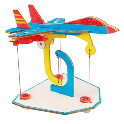 Assembly Wooden Suspension Aircraft Model Tension Structure Experiment Set