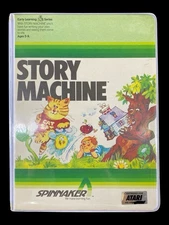 Story Machine 1983 Spinnaker Early Learning Series Atari 400 Video Game