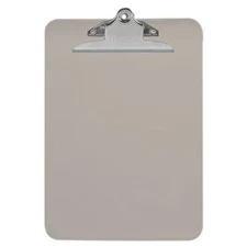 Universal Office Products 40306 Plastic Clipboard With High Capacity Clip, 1"