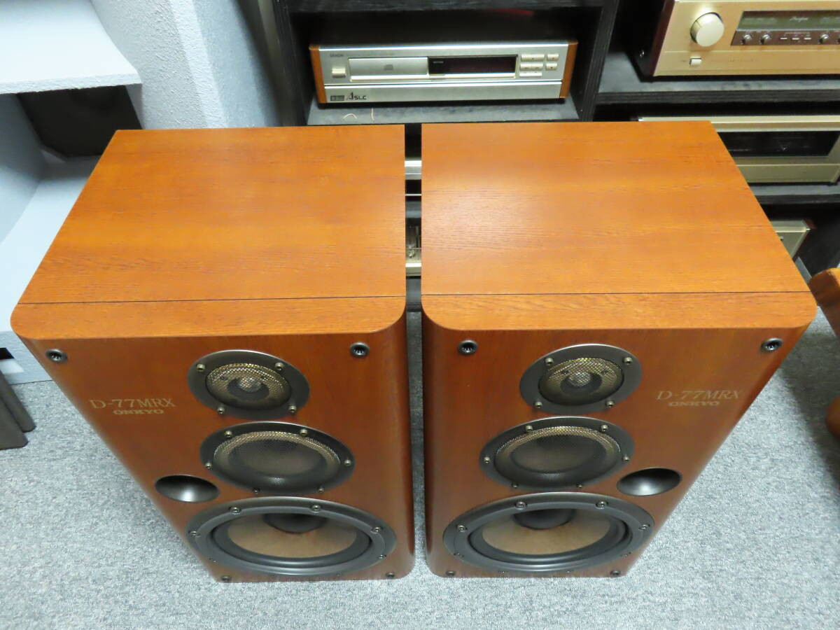 ONKYO D-77MRX Speaker System Pair Premium Technology ONKYO D-77MRX Speaker System Pair Premium Technology