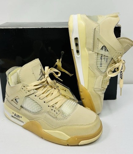 Jordan 4 Retro Off-White Mid Sail Mujer CV9388-100 Talla 7 - Imagen 9 de 14