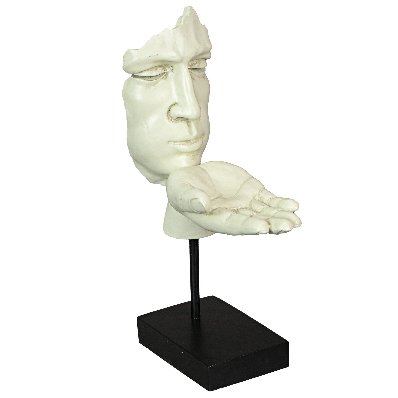12in Resin Blowing A Kiss Decorative Sculpture with Museum Base Home Decor