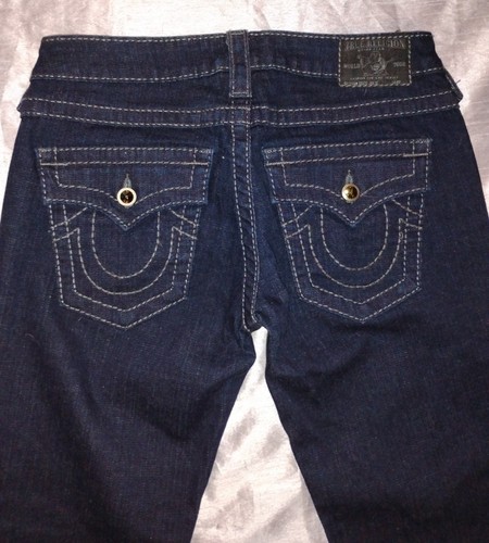 True Religion Skinny Jeans Women Size 27 Dark Wash - Picture 7 of 24