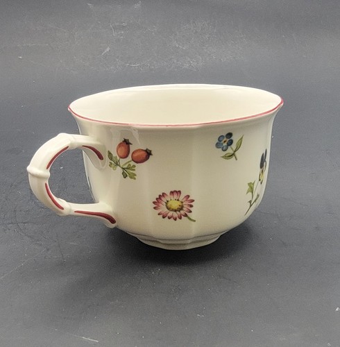 Villeroy & Boch Luxembourg Petite Fleur Flat Small 6oz Coffee Cups Set Of 4 - Picture 9 of 15
