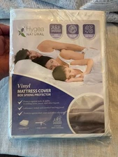 Waterproof Vinyl Mattress Protector – Bed Bug & Allergen Proof Cover Full SIze