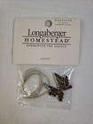 New Longaberger Homestead Tie On Bee Logo 473987-000 Danforth Pewter