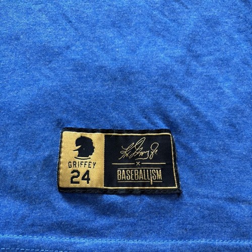 Ken Griffey Jr. Baseballism MLB Seattle Mariners Pixel Shirt Adult 2XL Rare - Picture 3 of 7