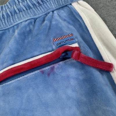 ハーレム・グローブトロッターズ プラチナムフブ fubu XL Vintage Harlem Globetrotters Pants Mens 2XL Blue FUBU Platinum
