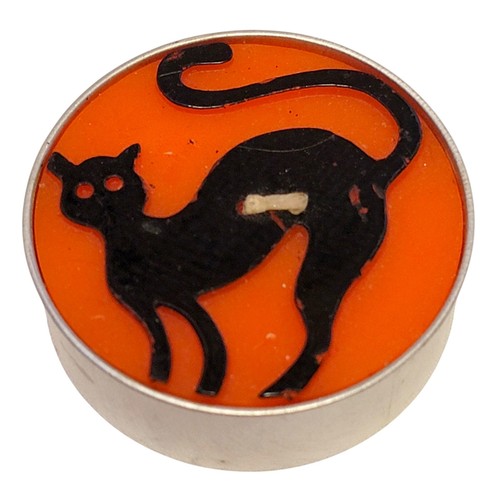 Pumpkin Masters Halloween Candles Set of 4 Jack O Lantern Cat Orange Black 2007 - Picture 3 of 4