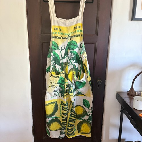 JUNK Vintage Sack | Mehlsack Wide Leg Crop Overall Limonade | Extra Large - Bild 2 von 10