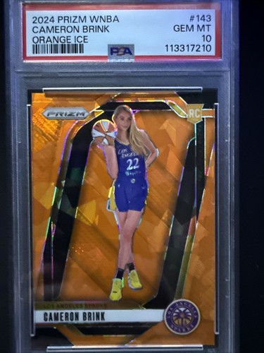 2024 Panini Prizm WNBA - Cameron Brink #143 Orange Ice Prizm (RC)