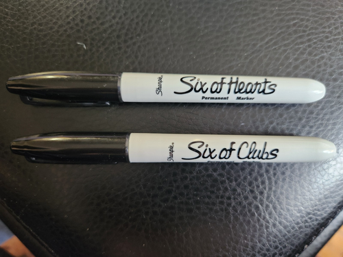 Remarkable Sharpie markers, 2-pack, magic, mentalism sharpies, new