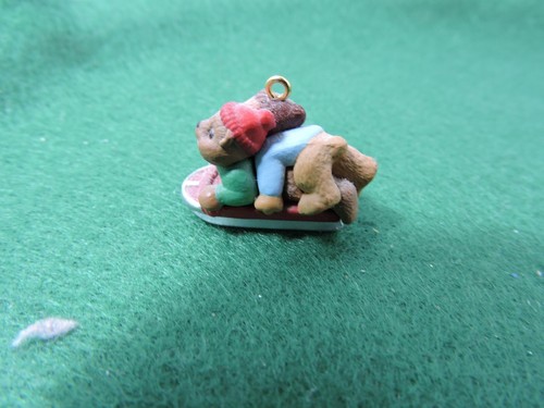 Hallmark keepsake ornaments set of 4 minis sled/caboose/polar bears/santa cookie - Picture 5 of 6