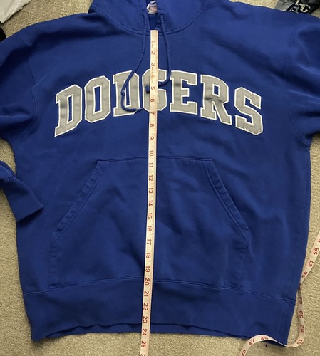 Los Angeles Dodgers Majestic MLB Hoodie Jacket Y2k Vintage - Picture 7 of 8